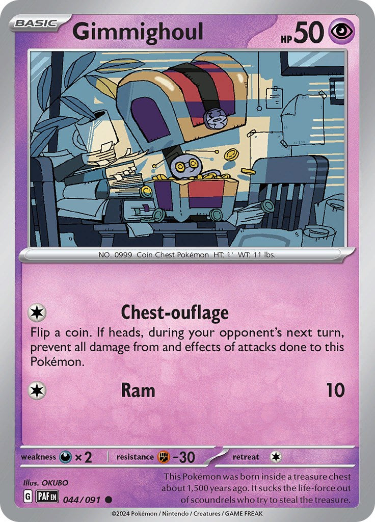 Gimmighoul (044/091) [Scarlet & Violet: Paldean Fates] | Card Citadel