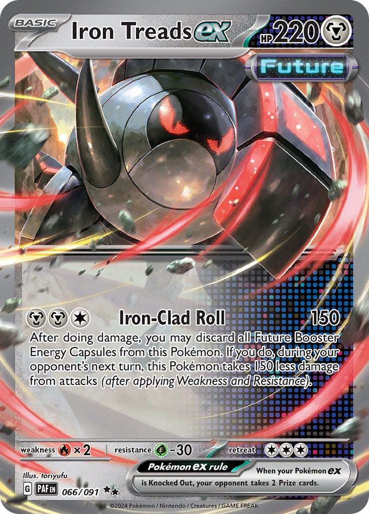 Iron Treads ex (066/091) [Scarlet & Violet: Paldean Fates] | Card Citadel