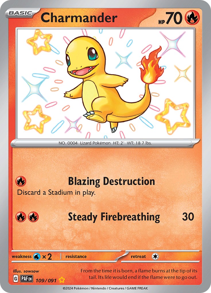 Charmander (109/091) [Scarlet & Violet: Paldean Fates] | Card Citadel