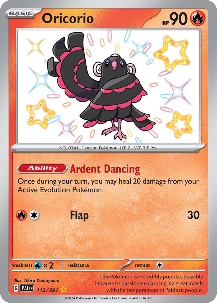 Oricorio (113/091) [Scarlet & Violet: Paldean Fates] | Card Citadel