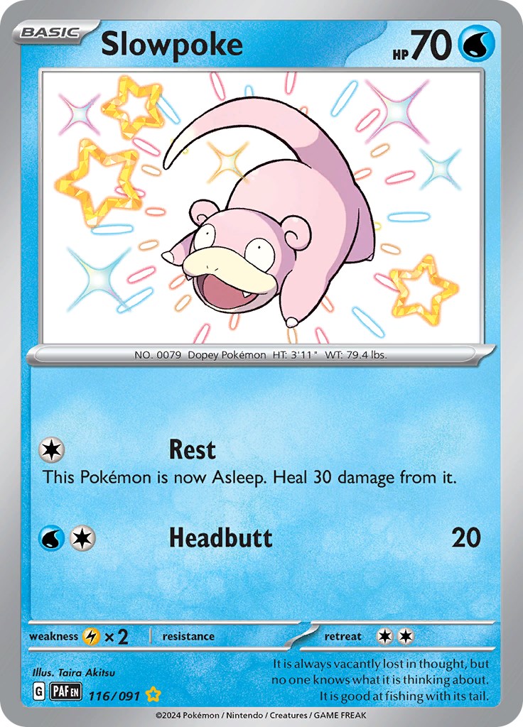 Slowpoke (116/091) [Scarlet & Violet: Paldean Fates] | Card Citadel