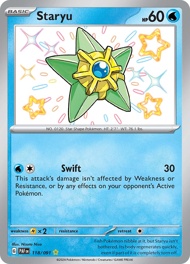 Staryu (118/091) [Scarlet & Violet: Paldean Fates] | Card Citadel