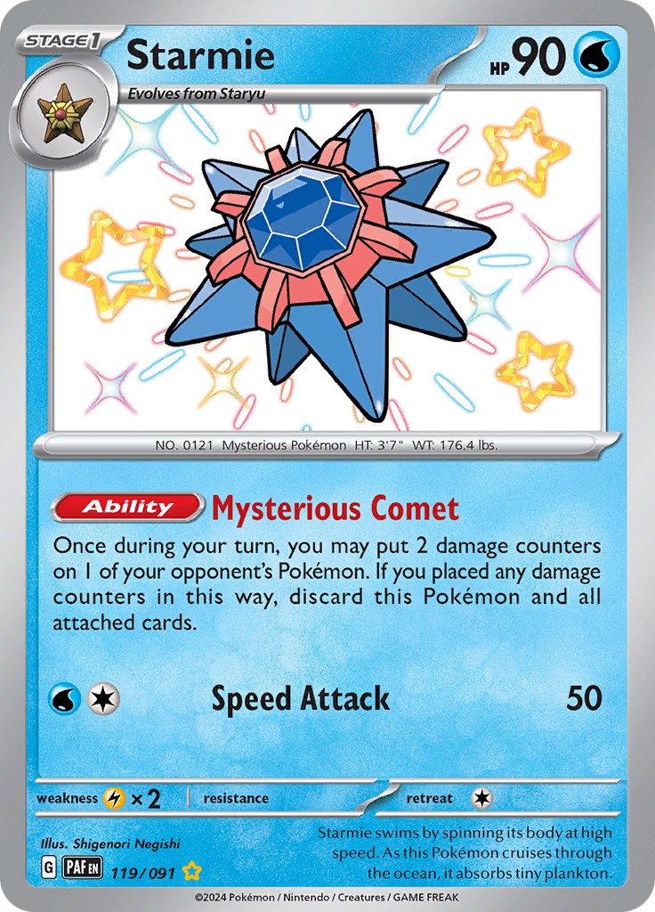 Starmie (119/091) [Scarlet & Violet: Paldean Fates] | Card Citadel