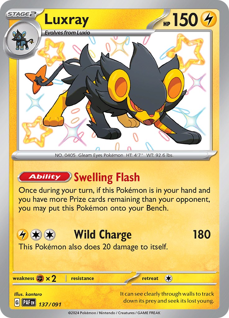 Luxray (137/091) [Scarlet & Violet: Paldean Fates] | Card Citadel