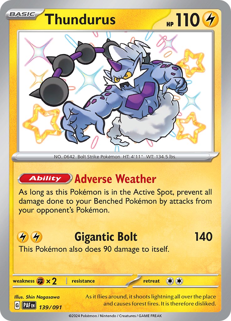 Thundurus (139/091) [Scarlet & Violet: Paldean Fates] | Card Citadel