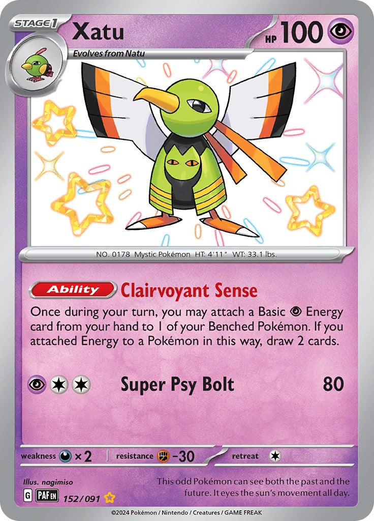 Xatu (152/091) [Scarlet & Violet: Paldean Fates] | Card Citadel