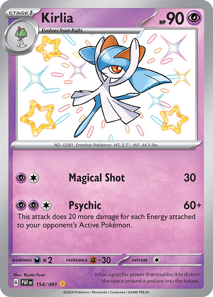 Kirlia (154/091) [Scarlet & Violet: Paldean Fates] | Card Citadel