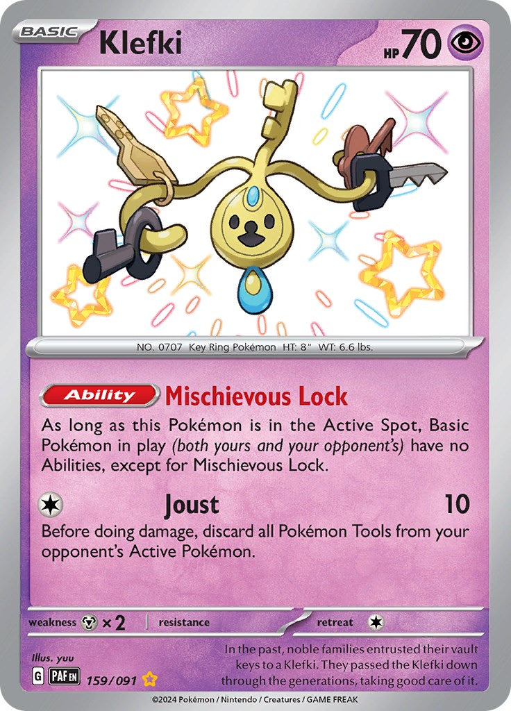 Klefki (159/091) [Scarlet & Violet: Paldean Fates] | Card Citadel