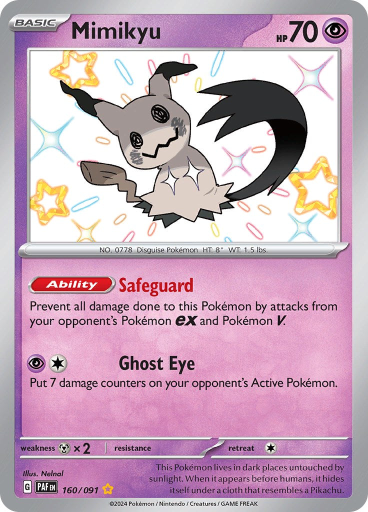 Mimikyu -160/091 [Scarlet & Violet: Paldean Fates] | Card Citadel