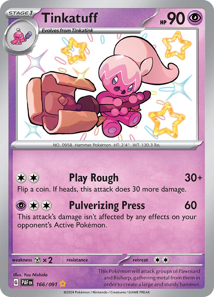 Tinkatuff (166/091) [Scarlet & Violet: Paldean Fates] | Card Citadel