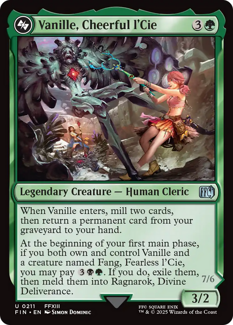 Vanille, Cheerful l'Cie // Ragnarok, Divine Deliverance [FINAL FANTASY] | Card Citadel