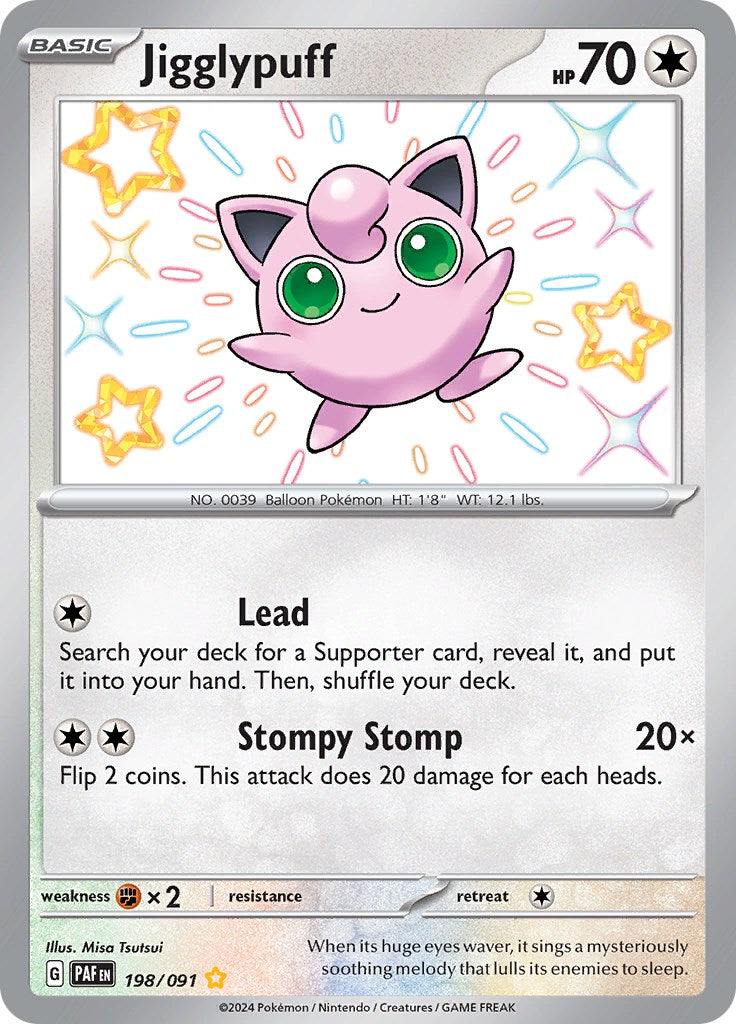 Jigglypuff (198/091) [Scarlet & Violet: Paldean Fates] | Card Citadel