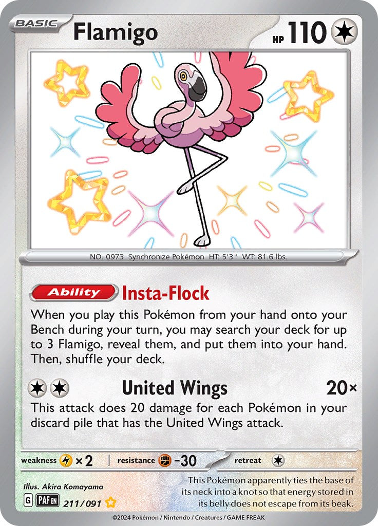 Flamigo (211/091) [Scarlet & Violet: Paldean Fates] | Card Citadel