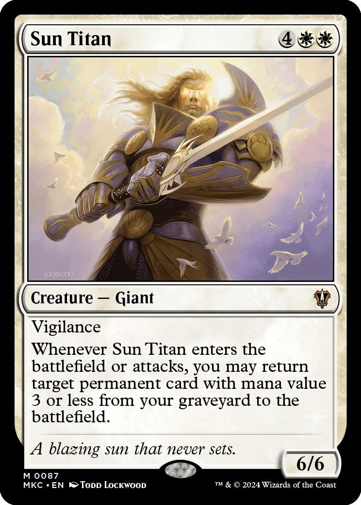 Sun Titan [Murders at Karlov Manor Commander] | Card Citadel