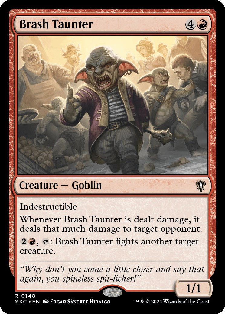 Brash Taunter [Murders at Karlov Manor Commander] | Card Citadel