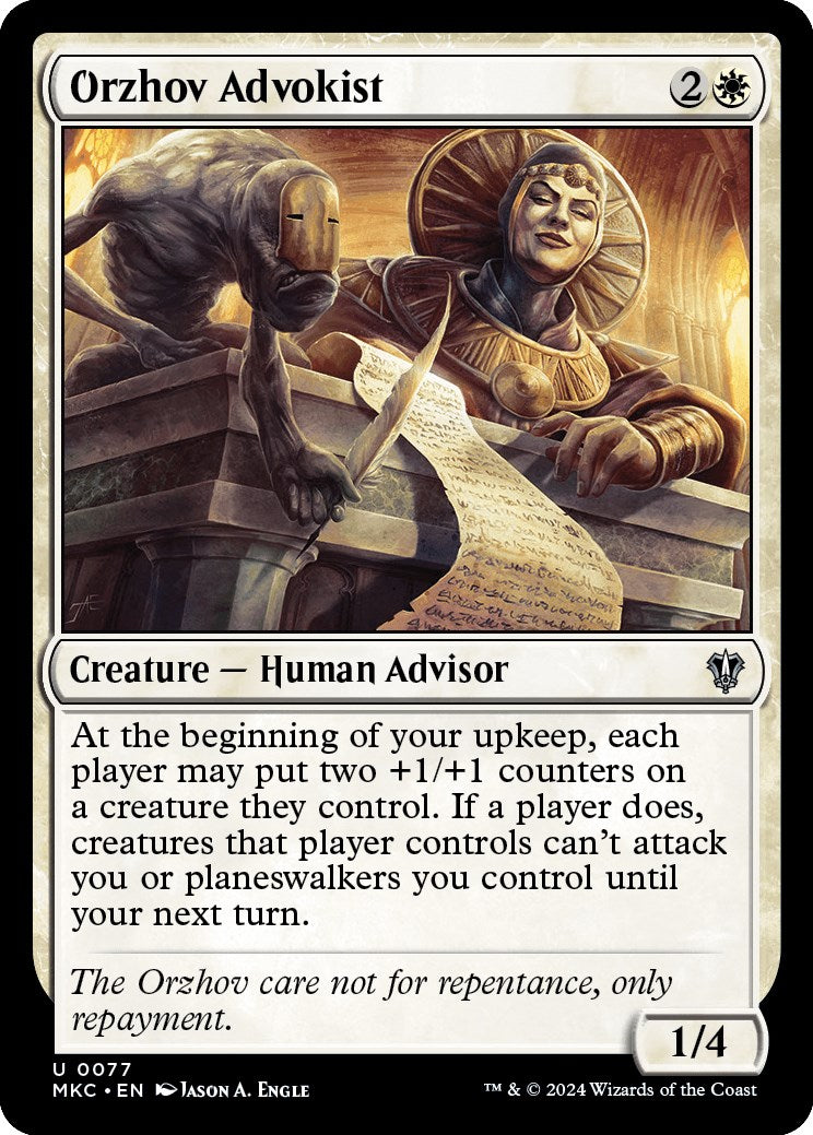 Orzhov Advokist [Murders at Karlov Manor Commander] | Card Citadel