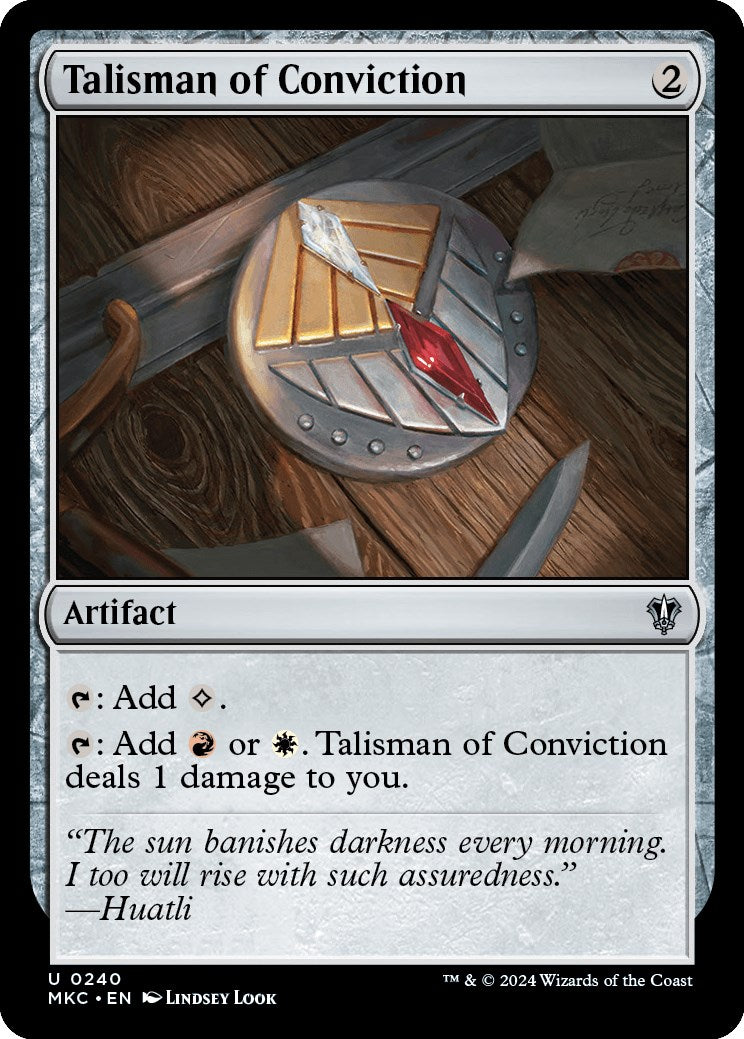 Talisman of Conviction [Murders at Karlov Manor Commander] | Card Citadel