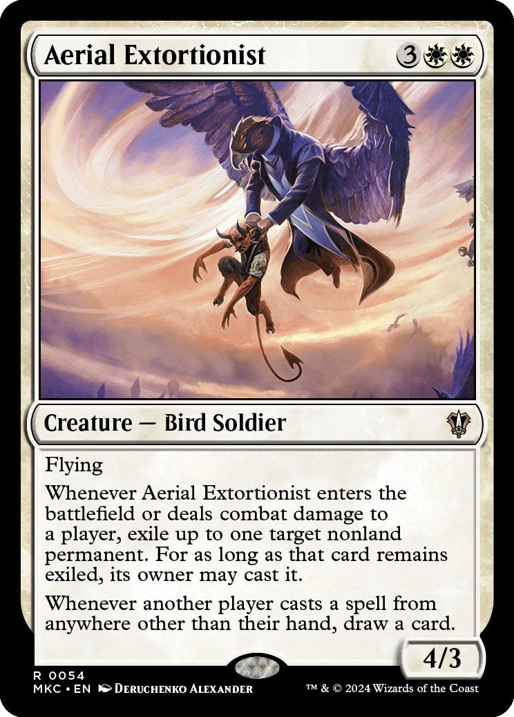 Aerial Extortionist [Murders at Karlov Manor Commander] | Card Citadel