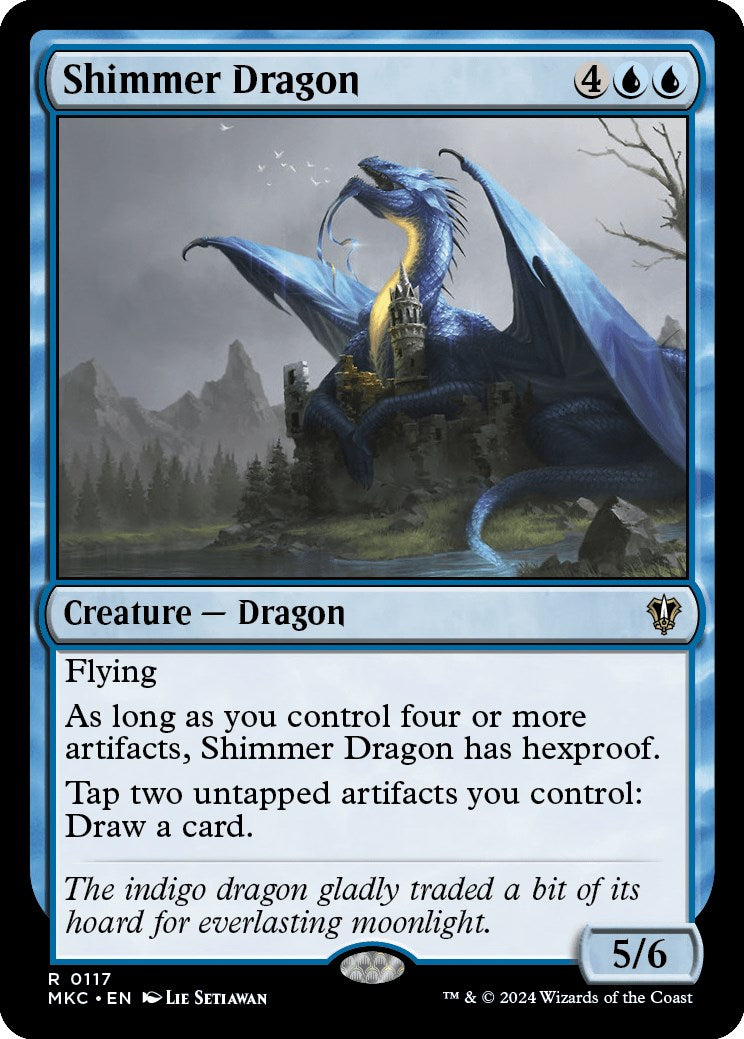 Shimmer Dragon [Murders at Karlov Manor Commander] | Card Citadel