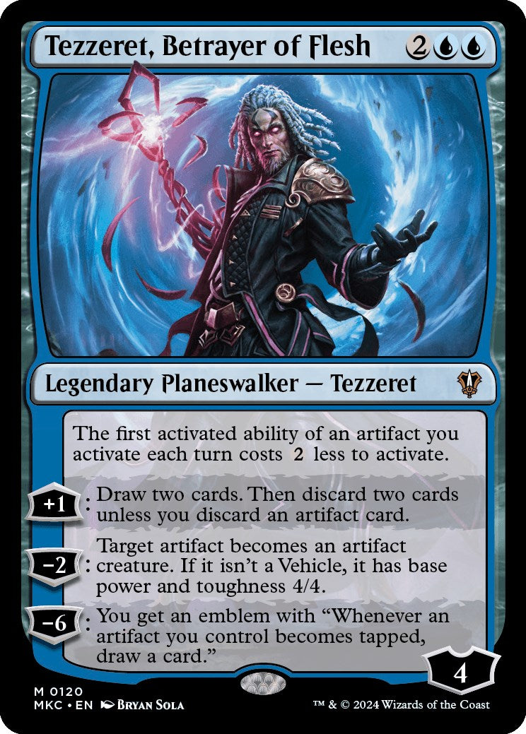 Tezzeret, Betrayer of Flesh [Murders at Karlov Manor Commander] | Card Citadel