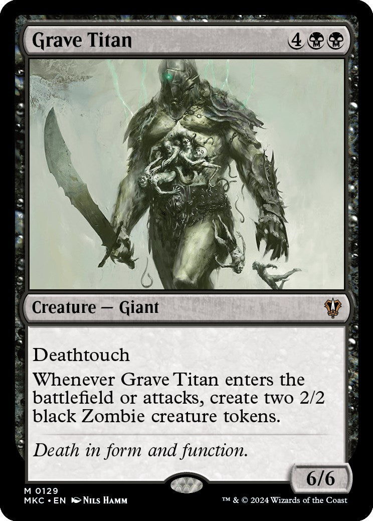 Grave Titan [Murders at Karlov Manor Commander] | Card Citadel
