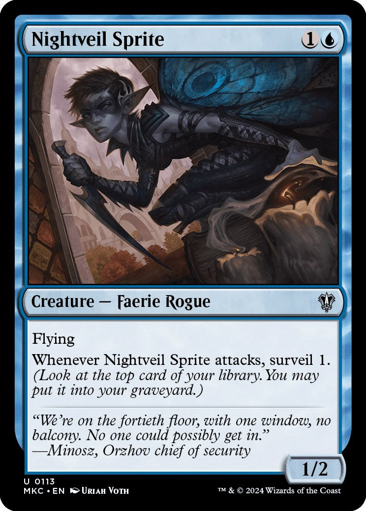 Nightveil Sprite [Murders at Karlov Manor Commander] | Card Citadel