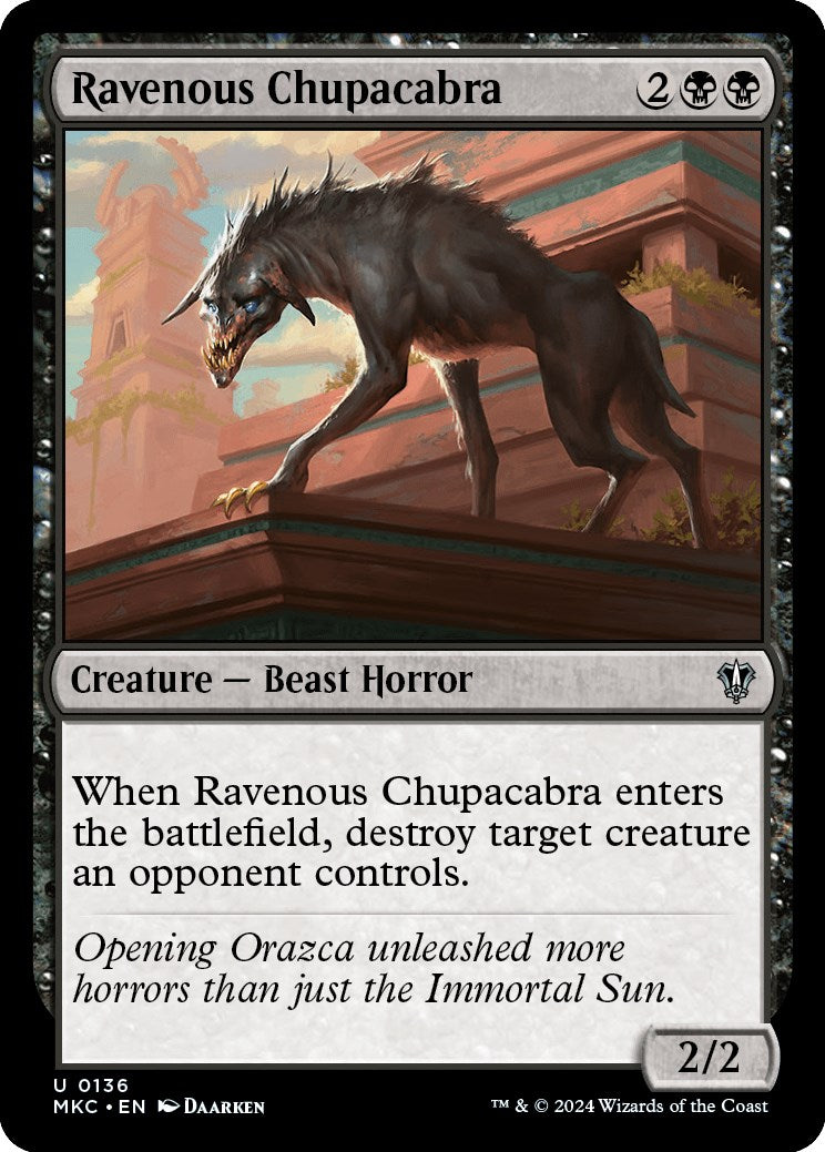 Ravenous Chupacabra [Murders at Karlov Manor Commander] | Card Citadel