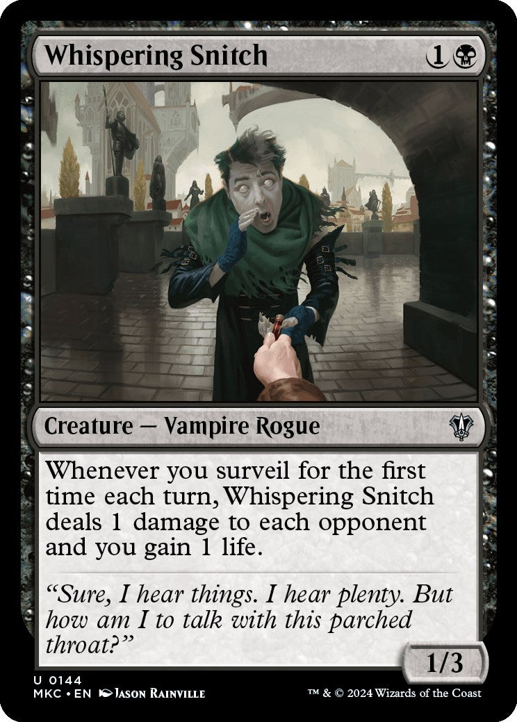 Whispering Snitch [Murders at Karlov Manor Commander] | Card Citadel