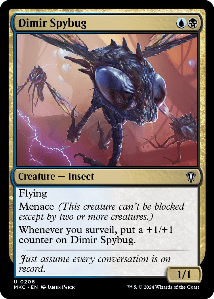 Dimir Spybug [Murders at Karlov Manor Commander] | Card Citadel