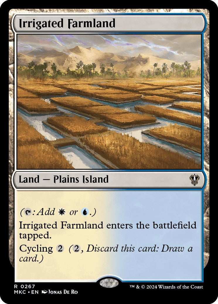 Irrigated Farmland [Murders at Karlov Manor Commander] | Card Citadel