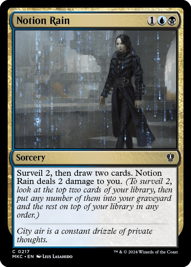 Notion Rain [Murders at Karlov Manor Commander] | Card Citadel