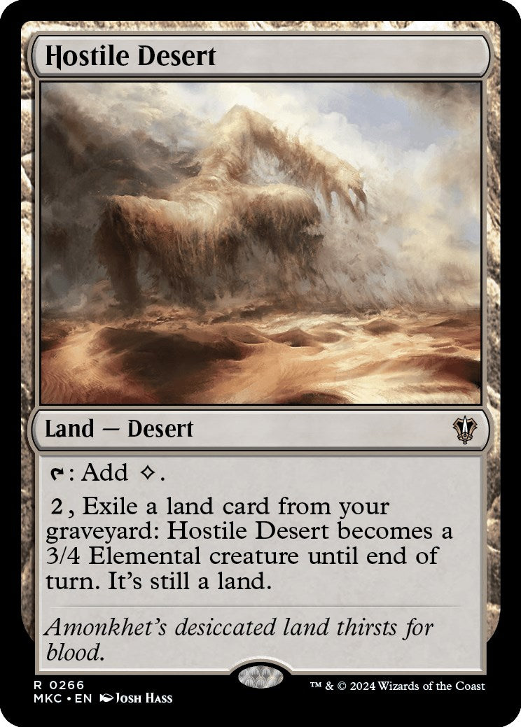 Hostile Desert [Murders at Karlov Manor Commander] | Card Citadel