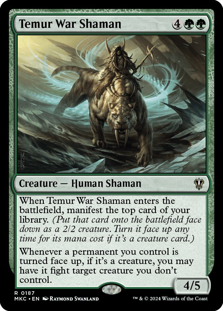 Temur War Shaman [Murders at Karlov Manor Commander] | Card Citadel