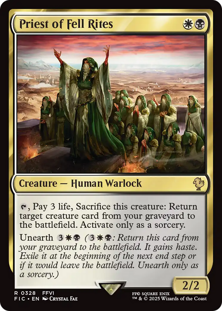 Priest of Fell Rites [FINAL FANTASY Commander] | Card Citadel