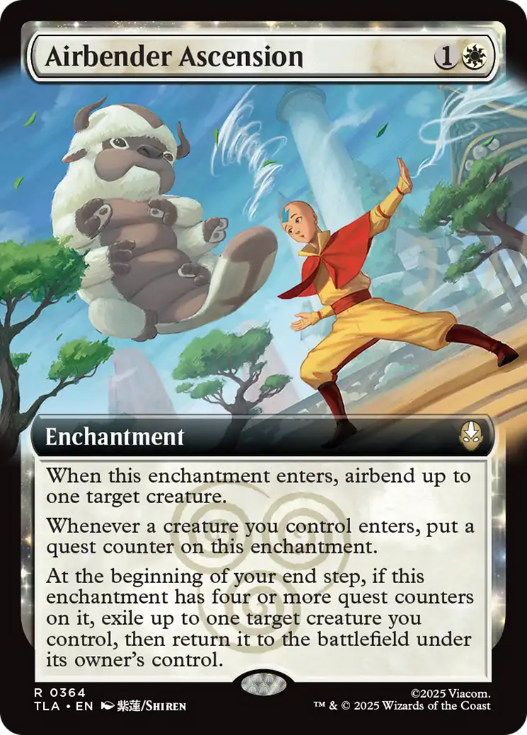 Airbender Ascension (Extended Art) [Avatar: The Last Airbender] | Card Citadel