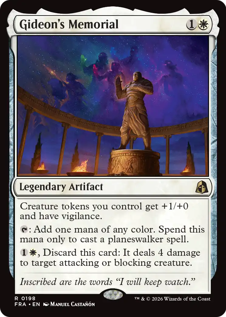 Gideon's Memorial [Reality Fracture] | Card Citadel