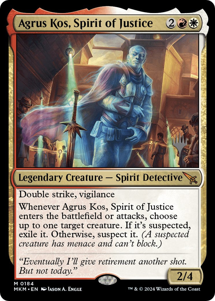 Agrus Kos, Spirit of Justice (Promo Pack) [Murders at Karlov Manor Promos] | Card Citadel