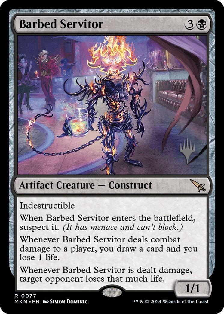 Barbed Servitor (Promo Pack) [Murders at Karlov Manor Promos] | Card Citadel