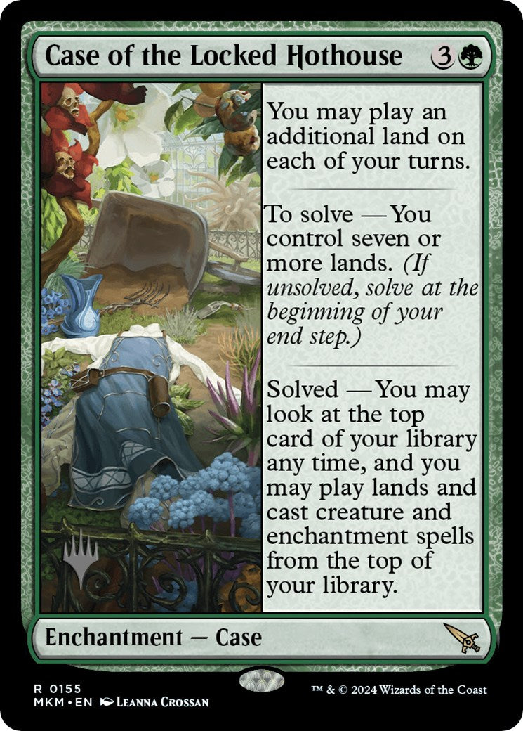 Case of the Locked Hothouse (Promo Pack) [Murders at Karlov Manor Promos] | Card Citadel