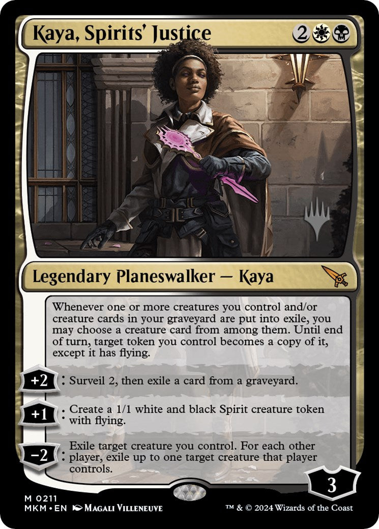 Kaya, Spirits' Justice (Promo Pack) [Murders at Karlov Manor Promos] | Card Citadel