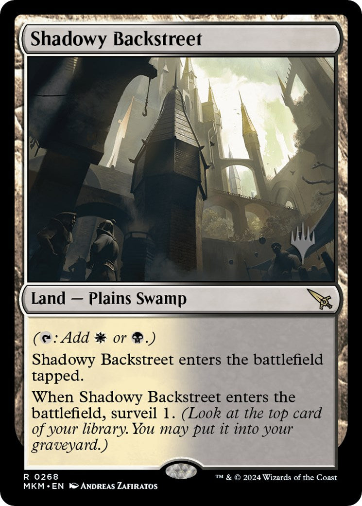 Shadowy Backstreet (Promo Pack) [Murders at Karlov Manor Promos] | Card Citadel