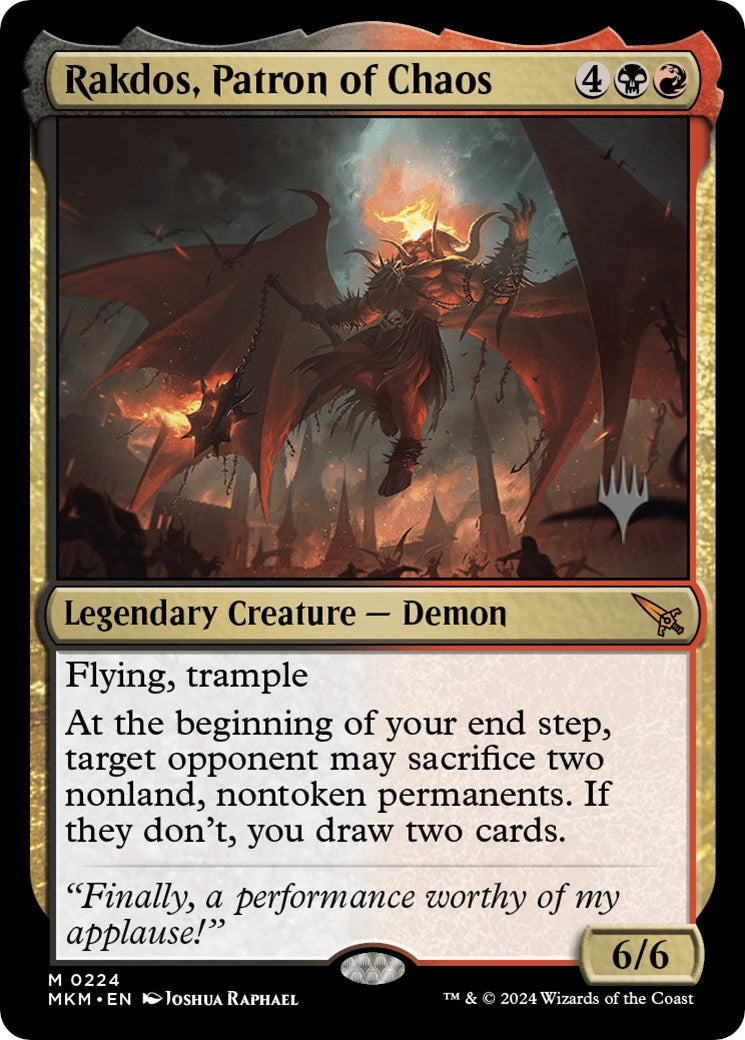 Rakdos, Patron of Chaos (Promo Pack) [Murders at Karlov Manor Promos] | Card Citadel