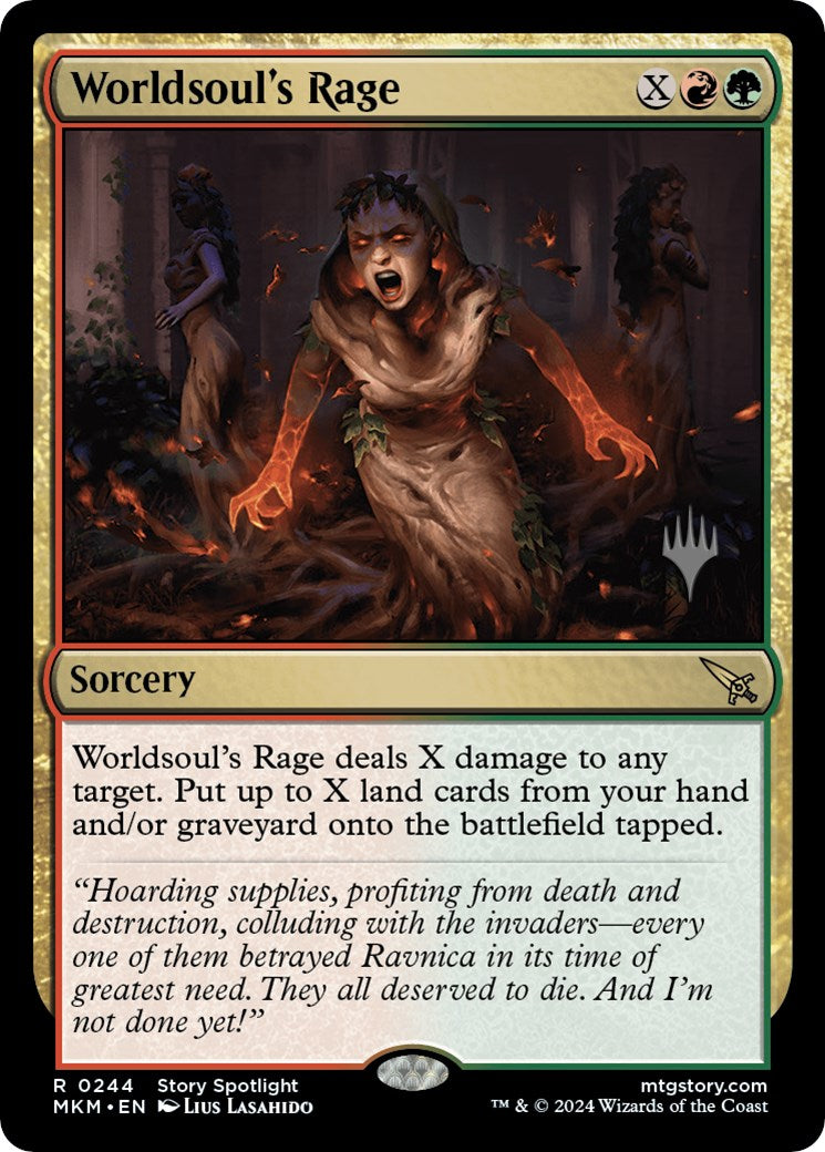 Worldsoul's Rage (Promo Pack) [Murders at Karlov Manor Promos] | Card Citadel