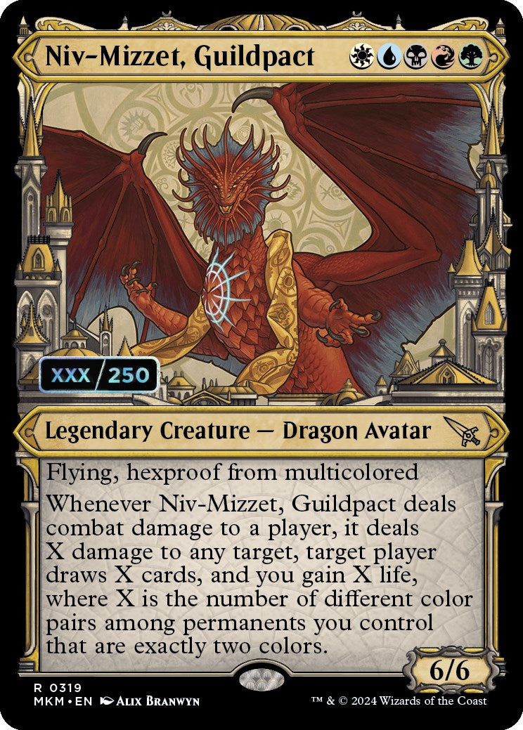 Niv-Mizzet, Guildpact (Serialized) [Murders at Karlov Manor] | Card Citadel