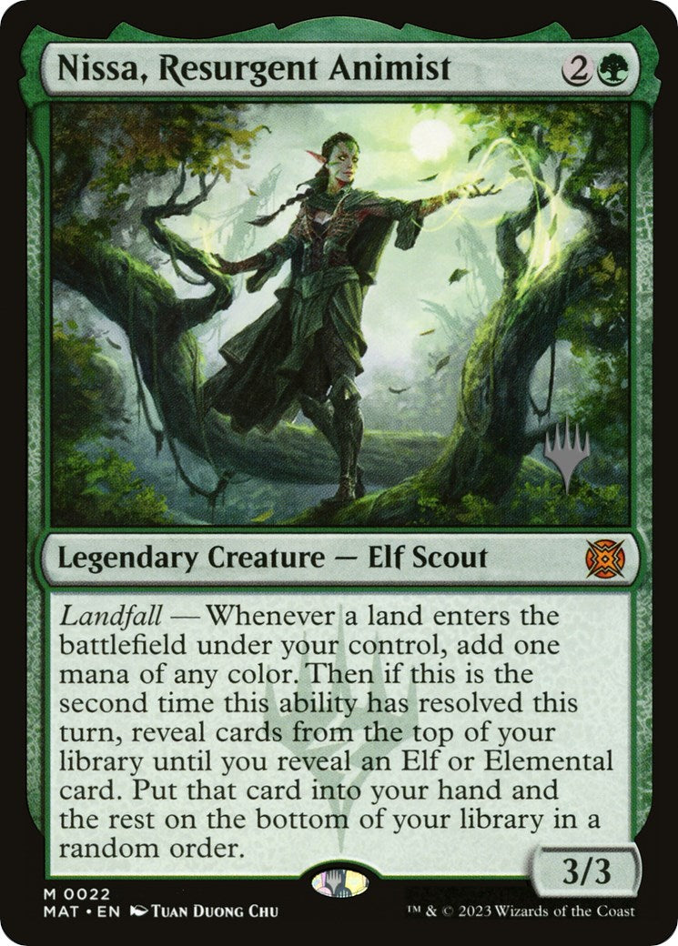 Nissa, Resurgent Animist (Promo Pack) [Murders at Karlov Manor Promos] | Card Citadel