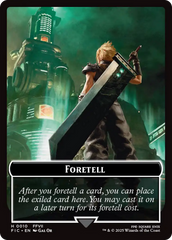 Foretell // Treasure Double-Sided Token [FINAL FANTASY Commander Tokens] | Card Citadel