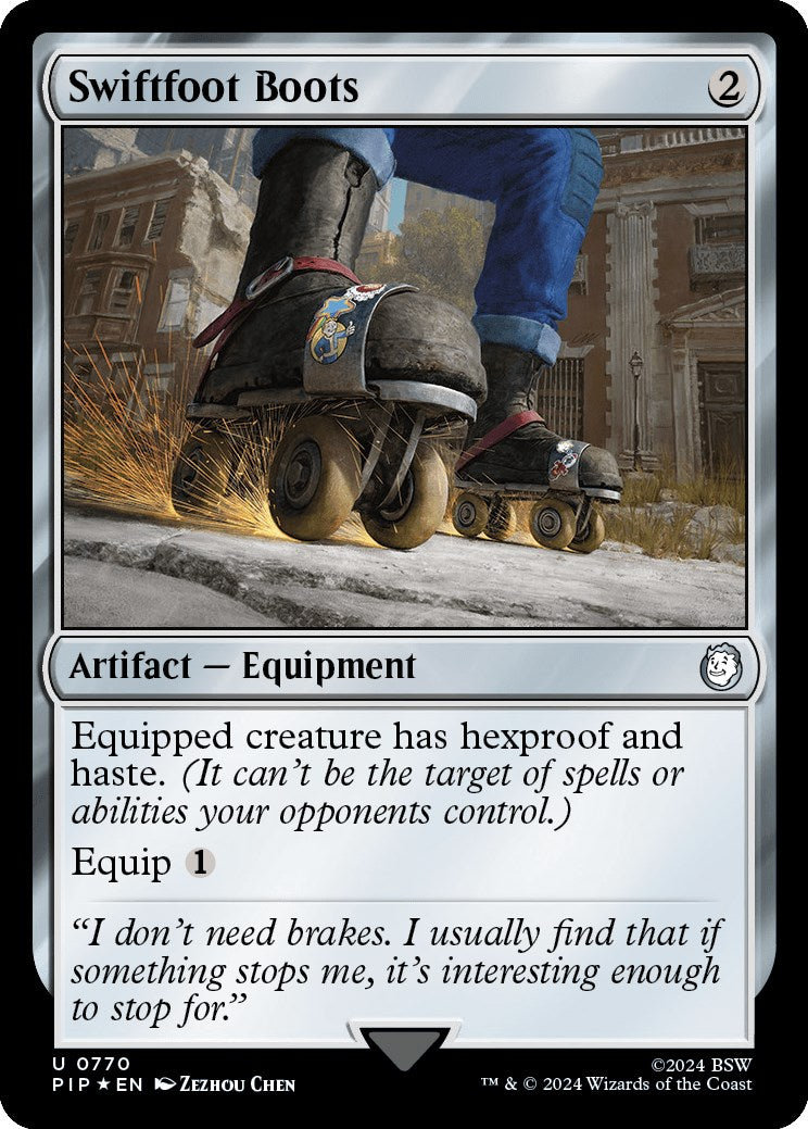 Swiftfoot Boots (Surge Foil) [Fallout] | Card Citadel