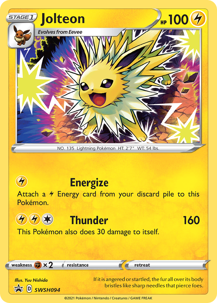 Jolteon (SWSH094) [Sword & Shield: Black Star Promos] | Card Citadel