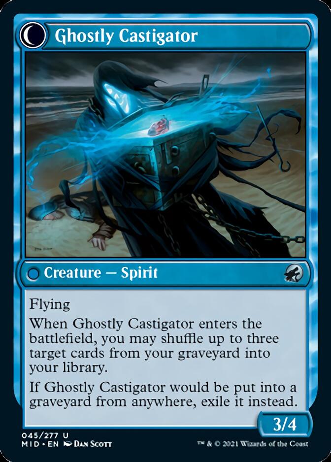 Covetous Castaway // Ghostly Castigator [Innistrad: Midnight Hunt] | Card Citadel