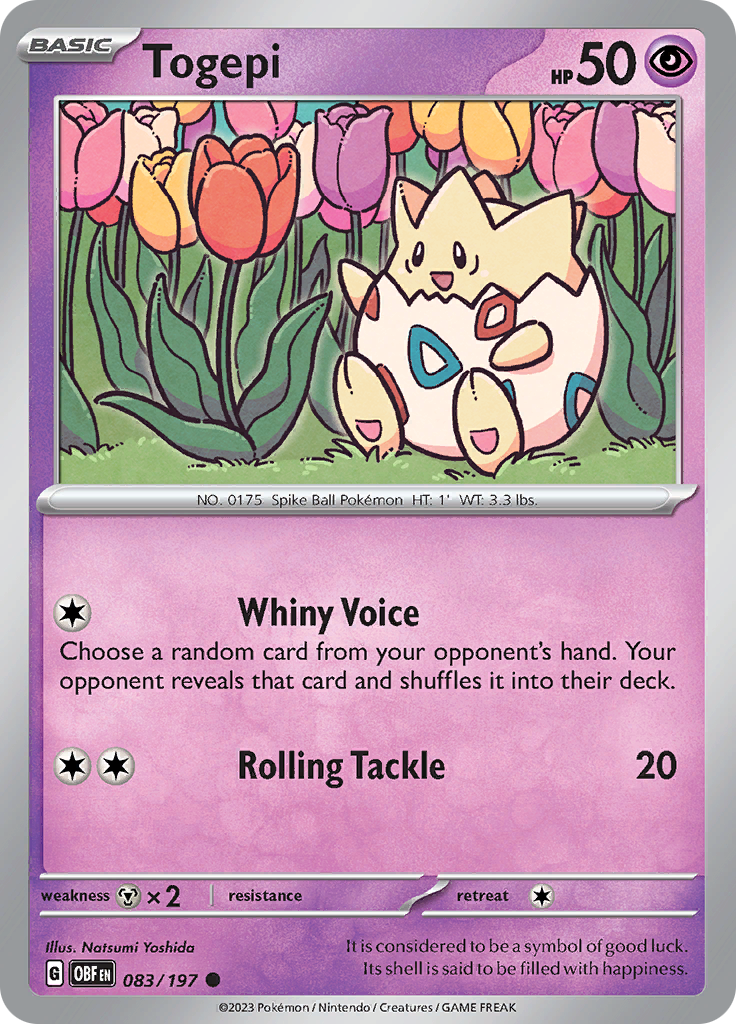 Togepi (083/197) [Scarlet & Violet: Obsidian Flames] | Card Citadel